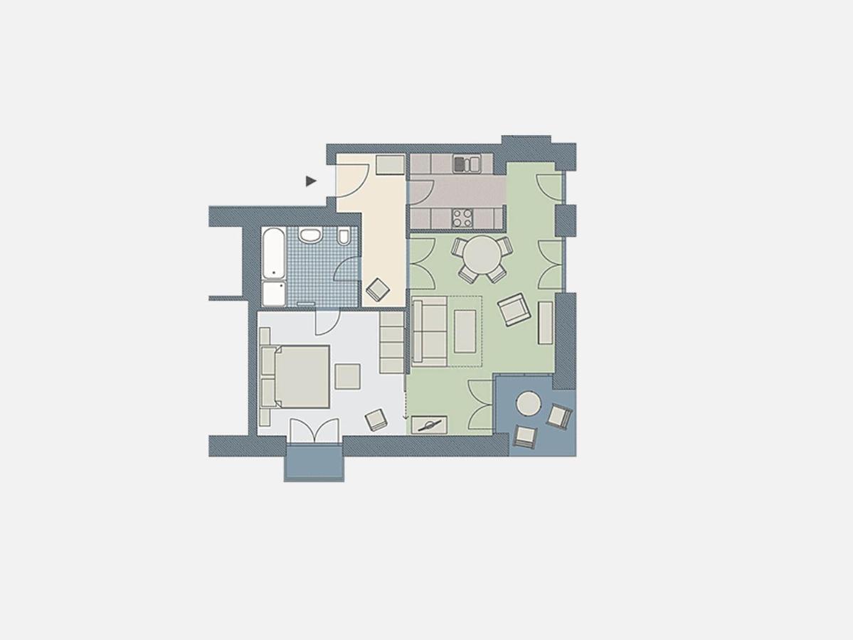 Kaiservillen Heringsdorf - Ferienwohnung Mit 1 Schlafzimmer Und Terrasse D201 Exteriér fotografie